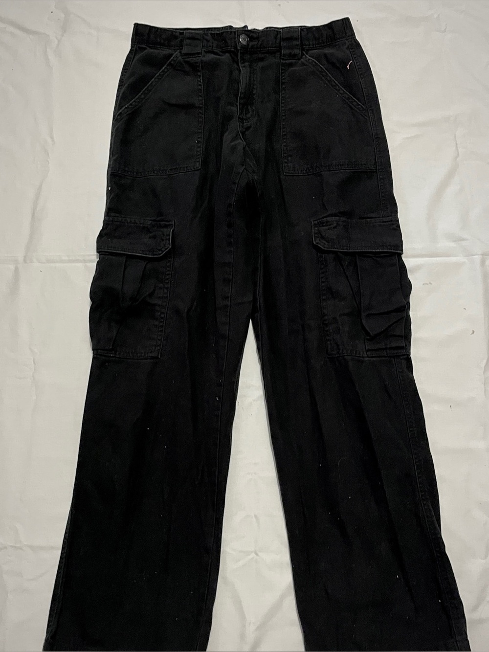 Aéropostale Black Mid Rise Straight Leg Cargo Pants - Size M